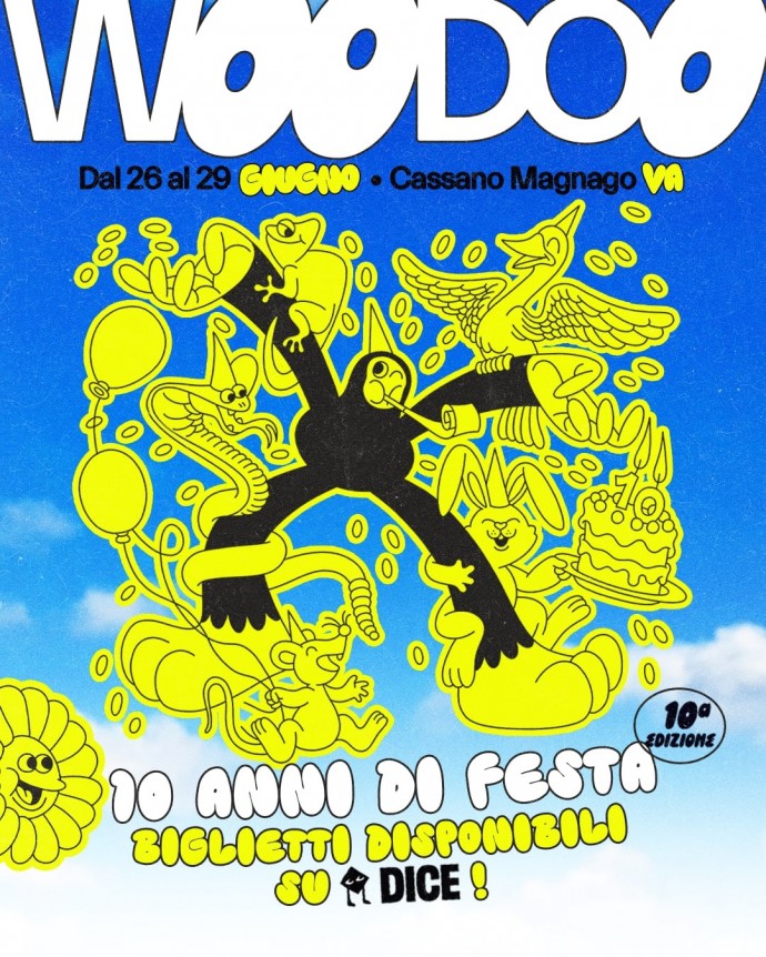 Woodoo Fest 2025_dal 26 al 29 giugno, Cassano Magnago (VA). Dieci anni di musica, natura e socoperta. Un’edizione speciale per celebrare il festival